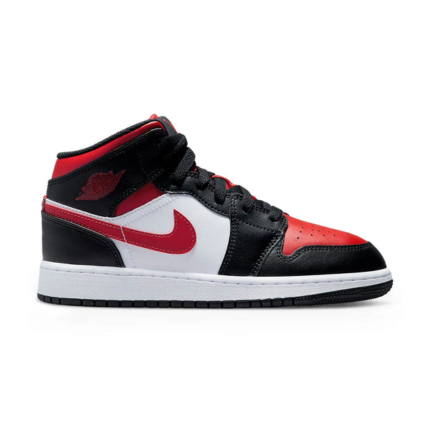 Air Jordan 1 Mid GS 'Black Fire Red'