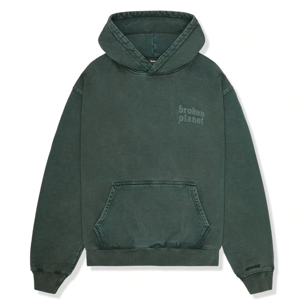 Broken Planet Basics Washed Emerald Green Hoodie